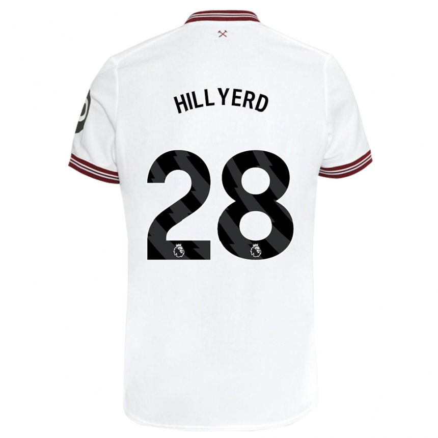 Hombre Fútbol Camiseta Sophie Hillyerd #28 Blanco 2ª Equipación 2023/24 México