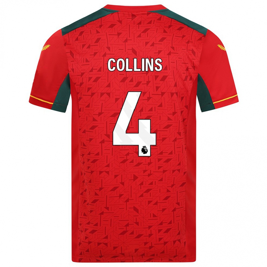 Hombre Fútbol Camiseta Nathan Collins #4 Rojo 2ª Equipación 2023/24 México