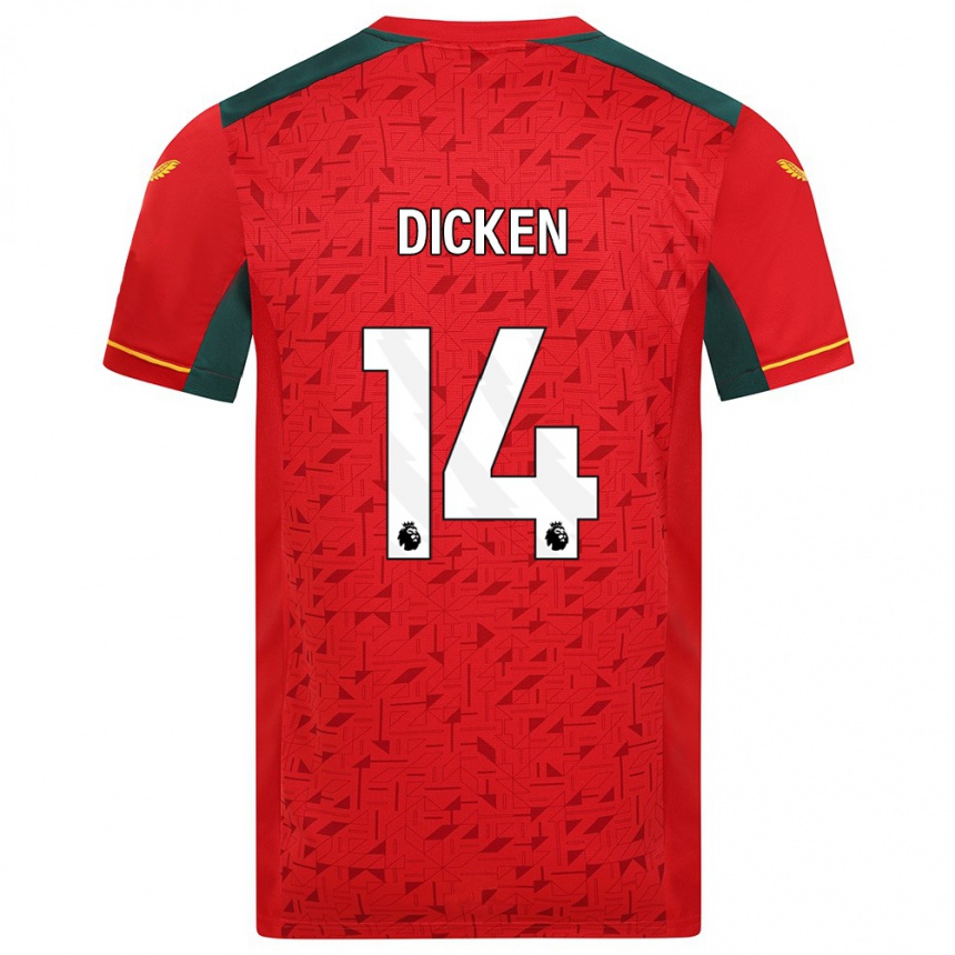 Hombre Fútbol Camiseta Amy Dicken #14 Rojo 2ª Equipación 2023/24 México