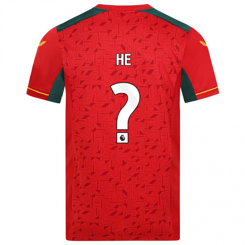 Hombre Fútbol Camiseta Dongda He #0 Rojo 2ª Equipación 2023/24 México