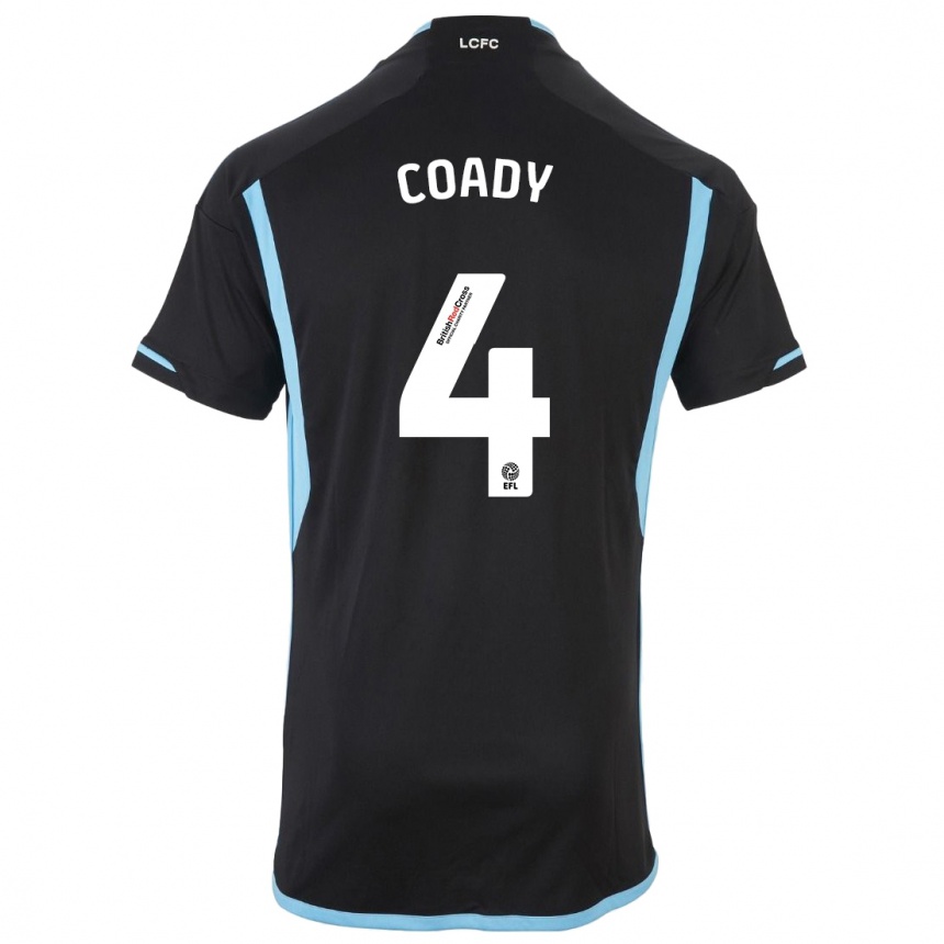 Hombre Fútbol Camiseta Conor Coady #4 Negro 2ª Equipación 2023/24 México