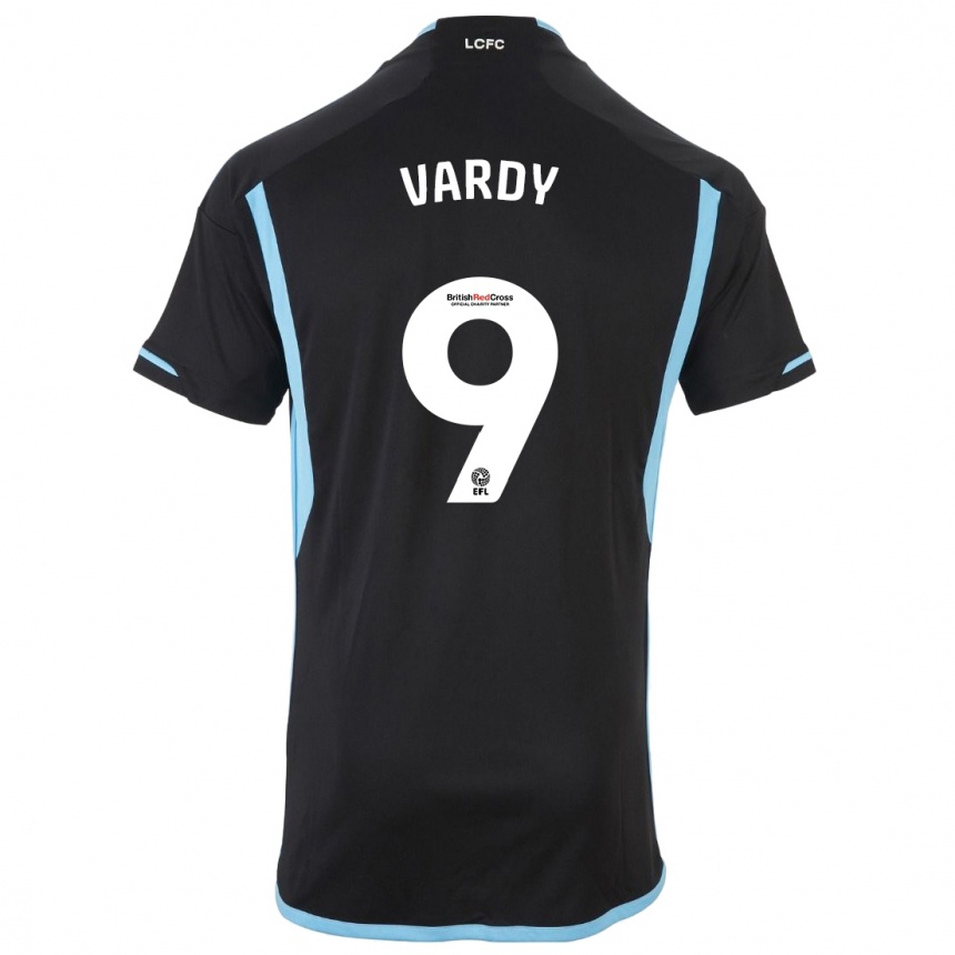 Hombre Fútbol Camiseta Jamie Vardy #9 Negro 2ª Equipación 2023/24 México