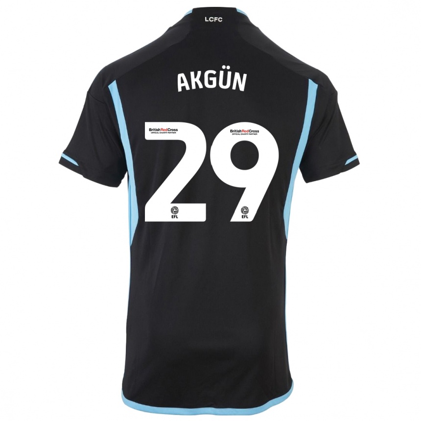 Hombre Fútbol Camiseta Yunus Akgün #29 Negro 2ª Equipación 2023/24 México