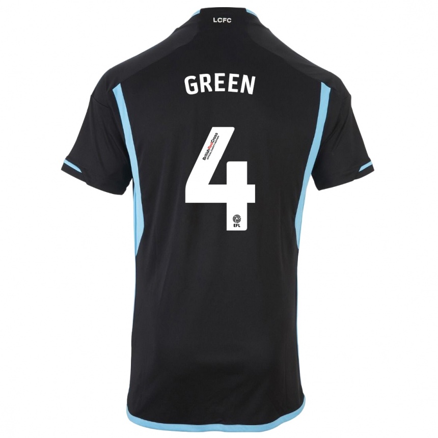 Hombre Fútbol Camiseta Josie Green #4 Negro 2ª Equipación 2023/24 México