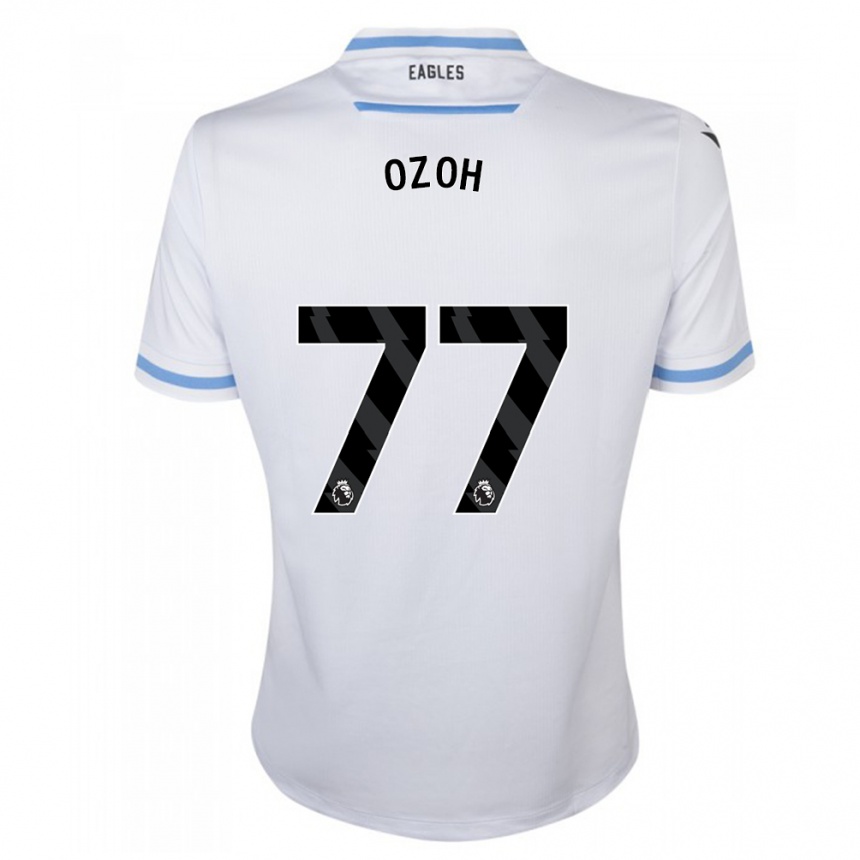 Hombre Fútbol Camiseta David Ozoh #77 Blanco 2ª Equipación 2023/24 México