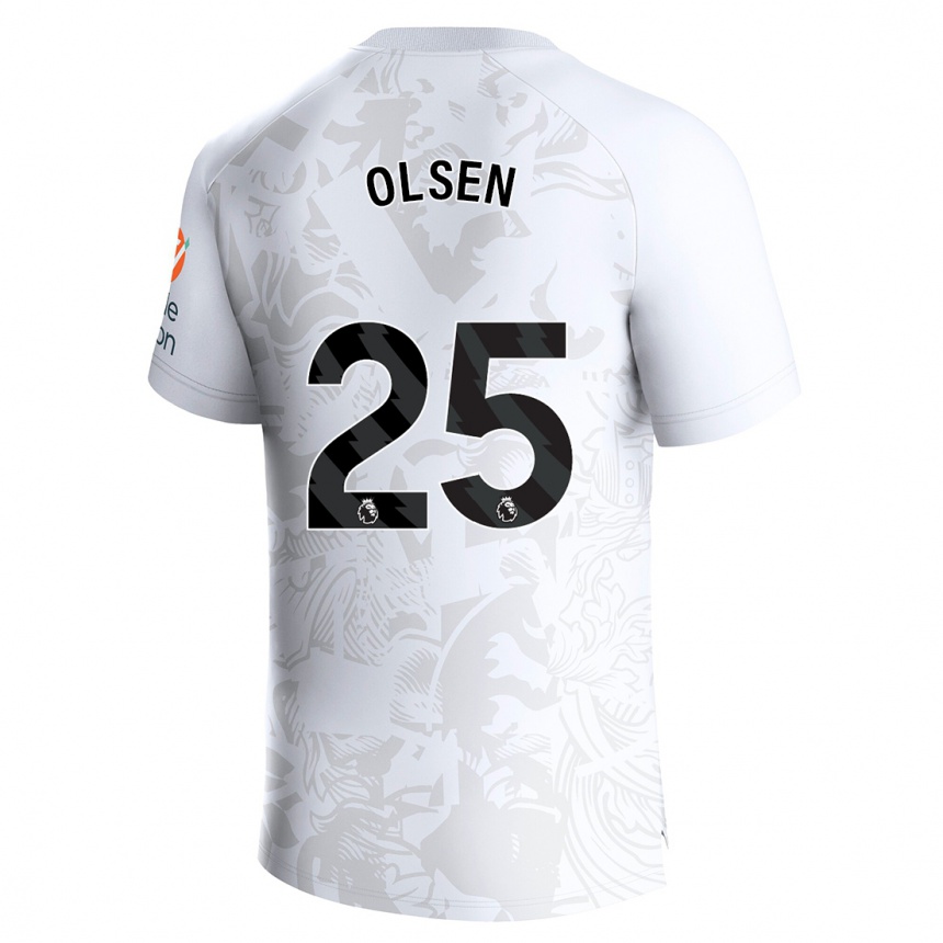 Hombre Fútbol Camiseta Robin Olsen #25 Blanco 2ª Equipación 2023/24 México