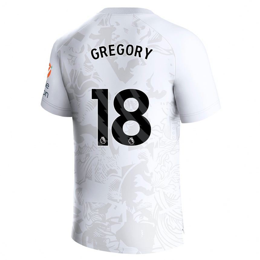 Hombre Fútbol Camiseta Freya Gregory #18 Blanco 2ª Equipación 2023/24 México