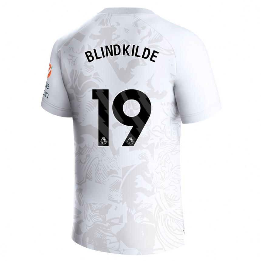 Hombre Fútbol Camiseta Laura Blindkilde #19 Blanco 2ª Equipación 2023/24 México