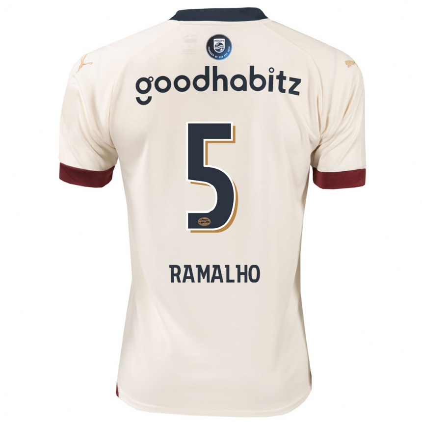 Hombre Fútbol Camiseta André Ramalho #5 Blanquecino 2ª Equipación 2023/24 México