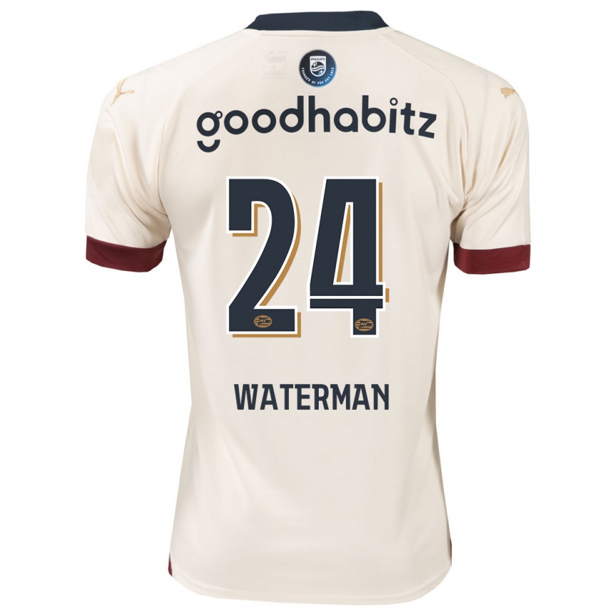 Hombre Fútbol Camiseta Boy Waterman #24 Blanquecino 2ª Equipación 2023/24 México