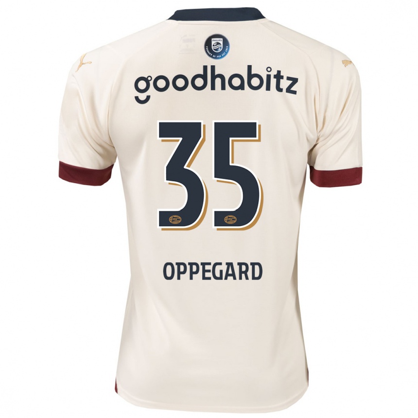 Hombre Fútbol Camiseta Fredrik Oppegard #35 Blanquecino 2ª Equipación 2023/24 México