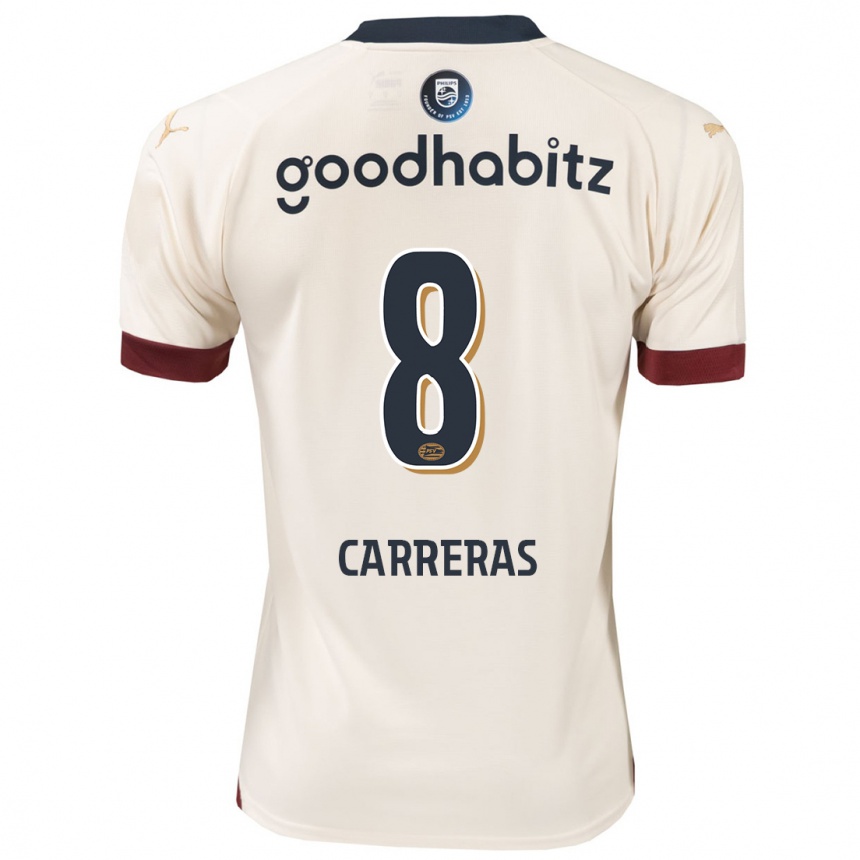 Hombre Fútbol Camiseta Georgina Carreras #8 Blanquecino 2ª Equipación 2023/24 México