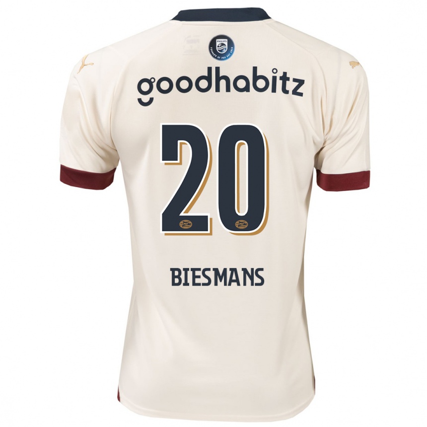 Hombre Fútbol Camiseta Julie Biesmans #20 Blanquecino 2ª Equipación 2023/24 México