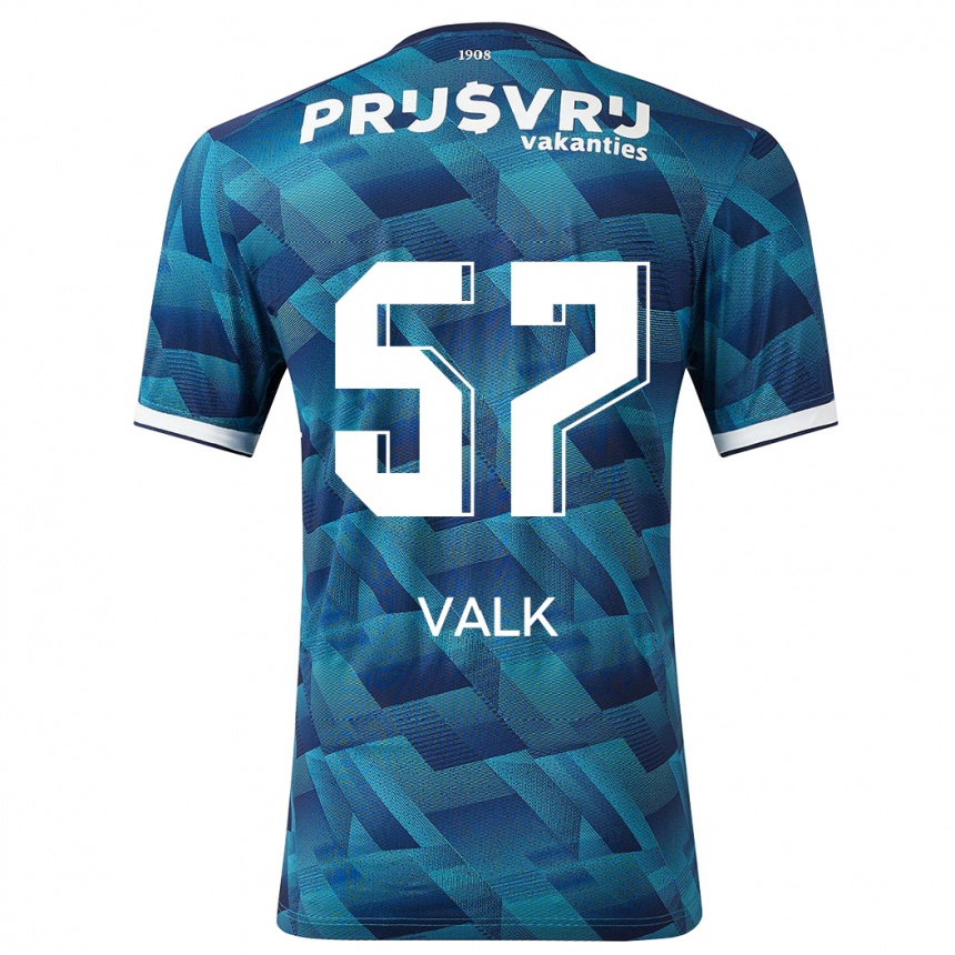 Hombre Fútbol Camiseta Sem Valk #57 Azul 2ª Equipación 2023/24 México