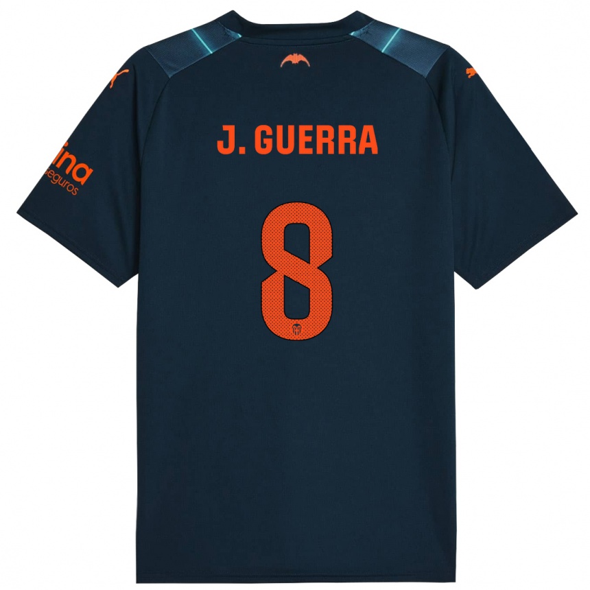 Hombre Fútbol Camiseta Javi Guerra #8 Azul Marino 2ª Equipación 2023/24 México