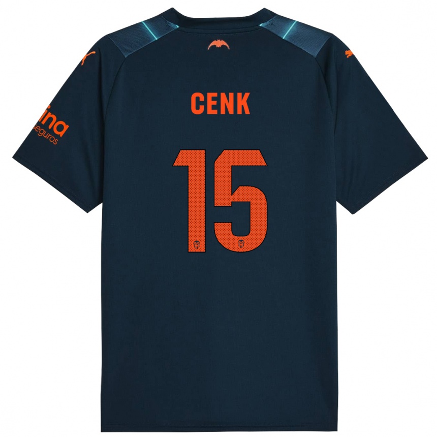 Hombre Fútbol Camiseta Cenk Ozkacar #15 Azul Marino 2ª Equipación 2023/24 México