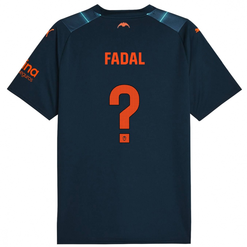 Hombre Fútbol Camiseta Ali Fadal #0 Azul Marino 2ª Equipación 2023/24 México