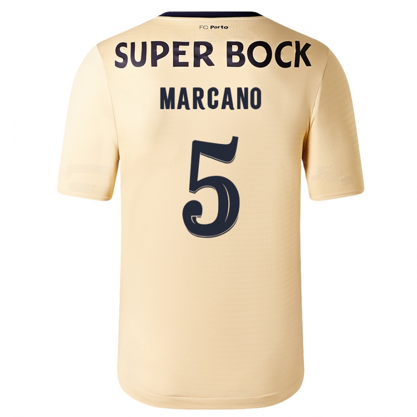 Hombre Fútbol Camiseta Iván Marcano #5 Beige-Dorado 2ª Equipación 2023/24 México