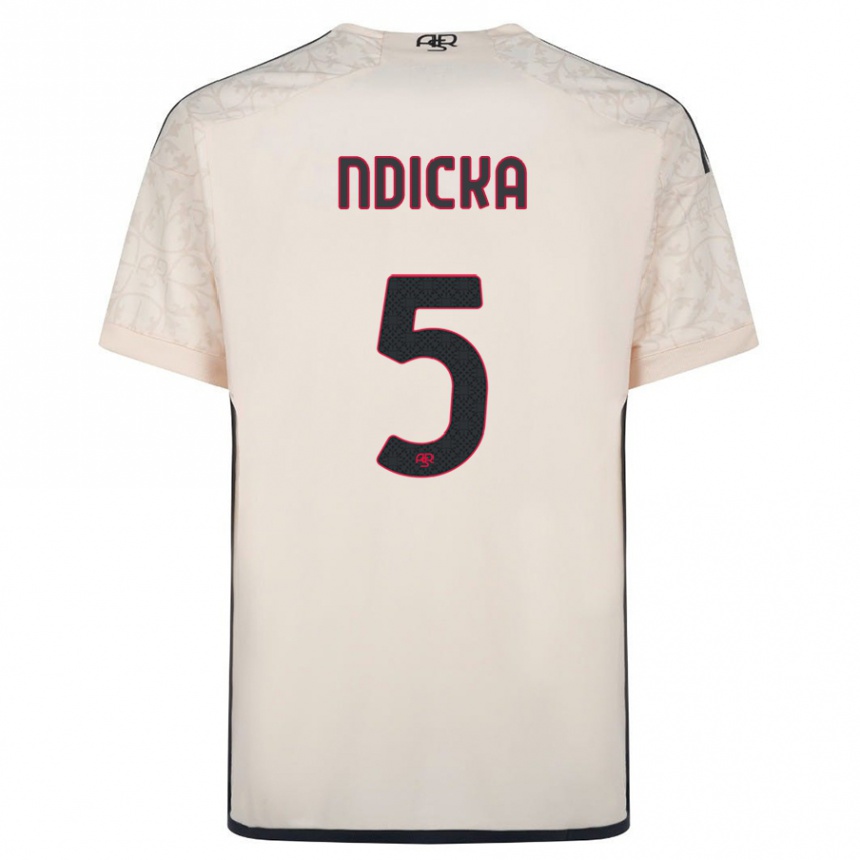 Hombre Fútbol Camiseta Evan Ndicka #5 Blanquecino 2ª Equipación 2023/24 México