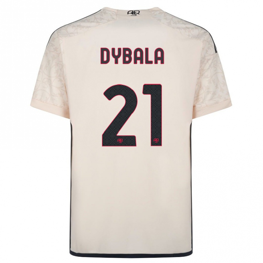 Hombre Fútbol Camiseta Paulo Dybala #21 Blanquecino 2ª Equipación 2023/24 México