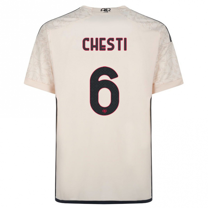 Hombre Fútbol Camiseta Francesco Chesti #6 Blanquecino 2ª Equipación 2023/24 México