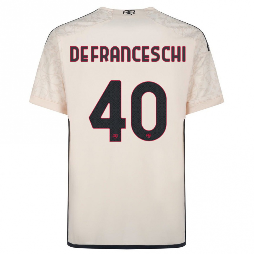 Hombre Fútbol Camiseta Leonardo De Franceschi #40 Blanquecino 2ª Equipación 2023/24 México