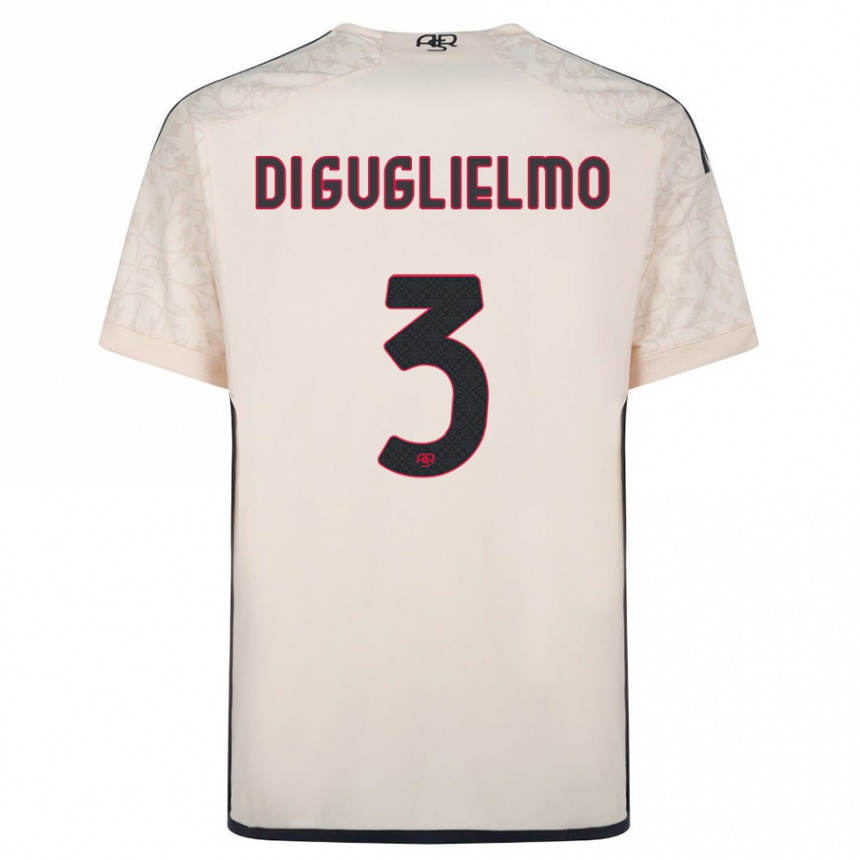 Hombre Fútbol Camiseta Lucia Di Guglielmo #3 Blanquecino 2ª Equipación 2023/24 México