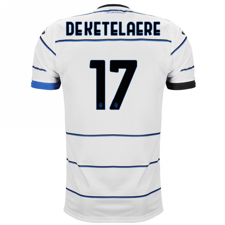 Hombre Fútbol Camiseta Charles De Ketelaere #17 Blanco 2ª Equipación 2023/24 México