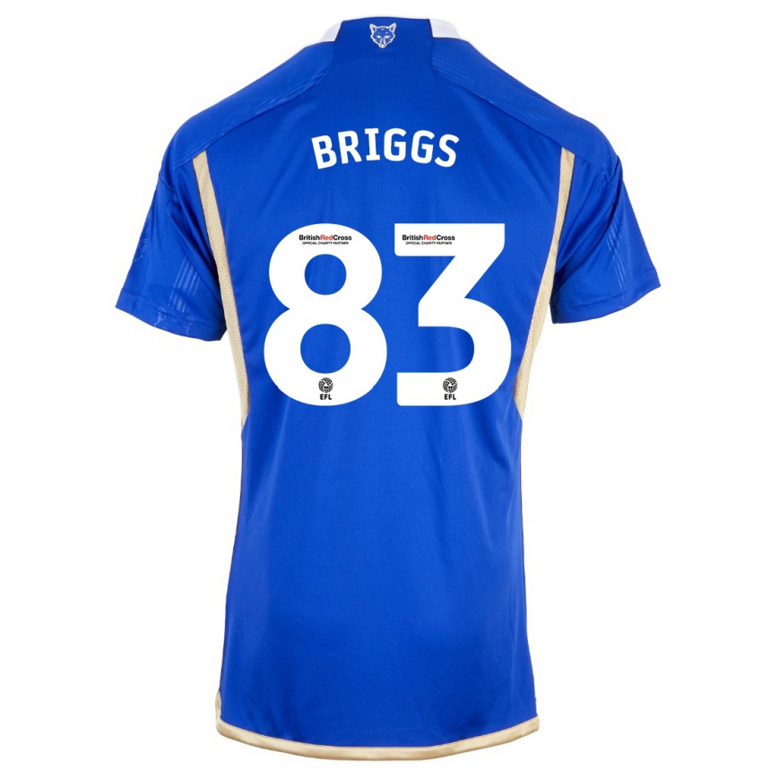 Mujer Fútbol Camiseta Logan Briggs #83 Azul Real 1ª Equipación 2023/24 México