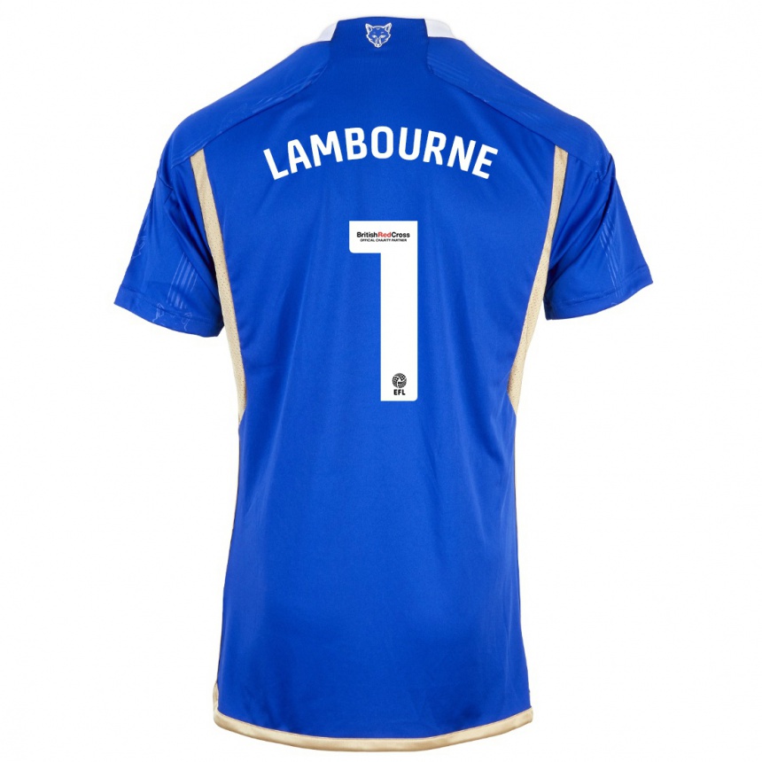 Mujer Fútbol Camiseta Demi Lambourne #1 Azul Real 1ª Equipación 2023/24 México