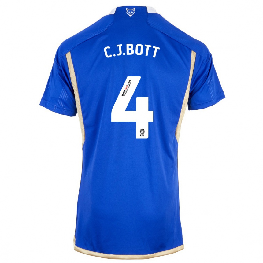 Mujer Fútbol Camiseta C. J. Bott #4 Azul Real 1ª Equipación 2023/24 México