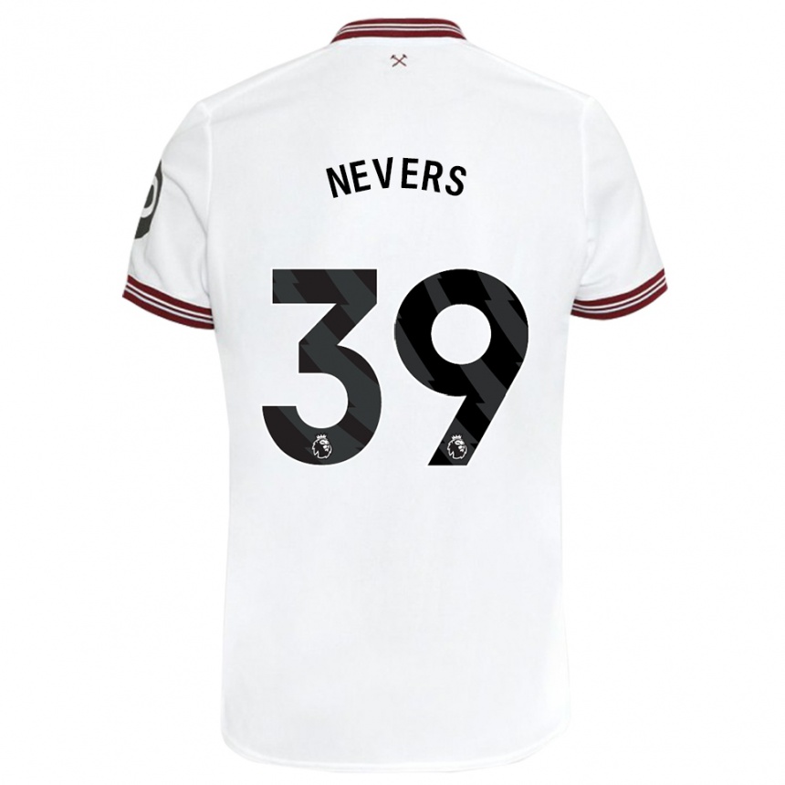 Mujer Fútbol Camiseta Thierry Nevers #39 Blanco 2ª Equipación 2023/24 México