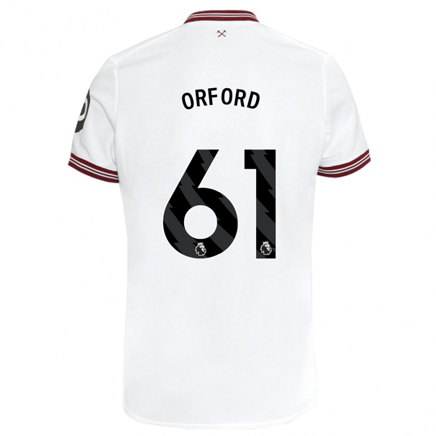 Mujer Fútbol Camiseta Lewis Orford #61 Blanco 2ª Equipación 2023/24 México