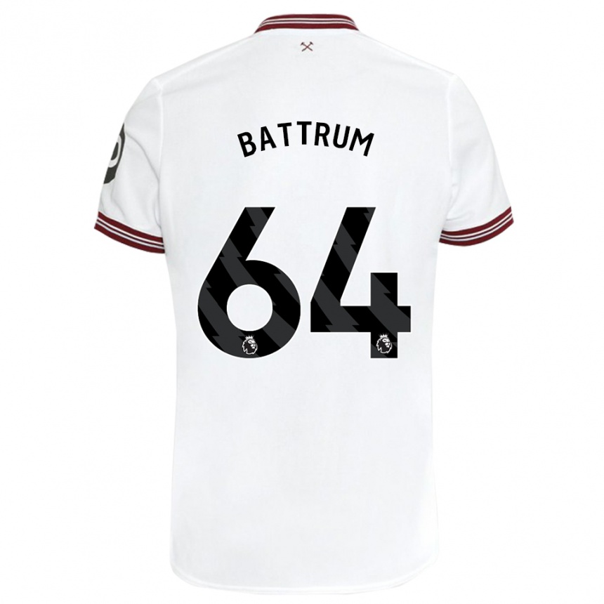 Mujer Fútbol Camiseta Ryan Battrum #64 Blanco 2ª Equipación 2023/24 México