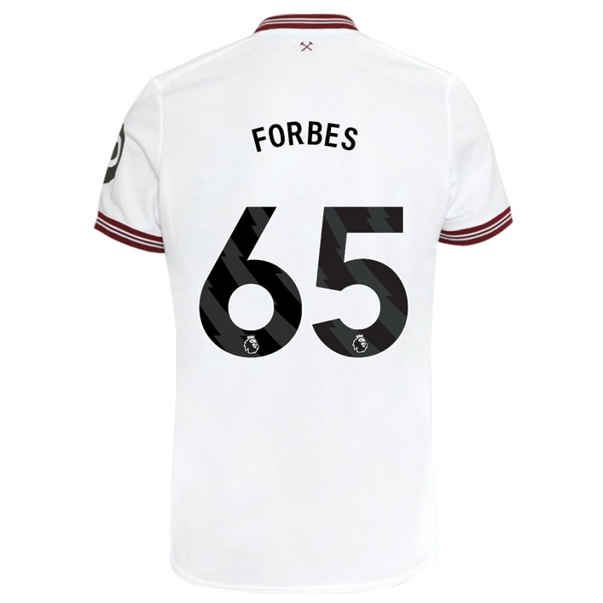 Mujer Fútbol Camiseta Michael Forbes #65 Blanco 2ª Equipación 2023/24 México