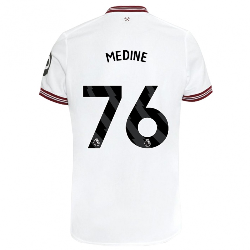 Mujer Fútbol Camiseta Jethro Medine #76 Blanco 2ª Equipación 2023/24 México