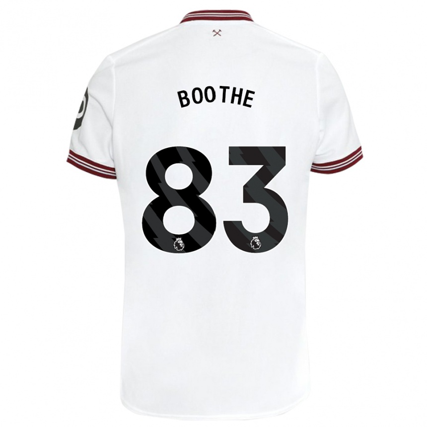 Mujer Fútbol Camiseta Sebastian Boothe #83 Blanco 2ª Equipación 2023/24 México