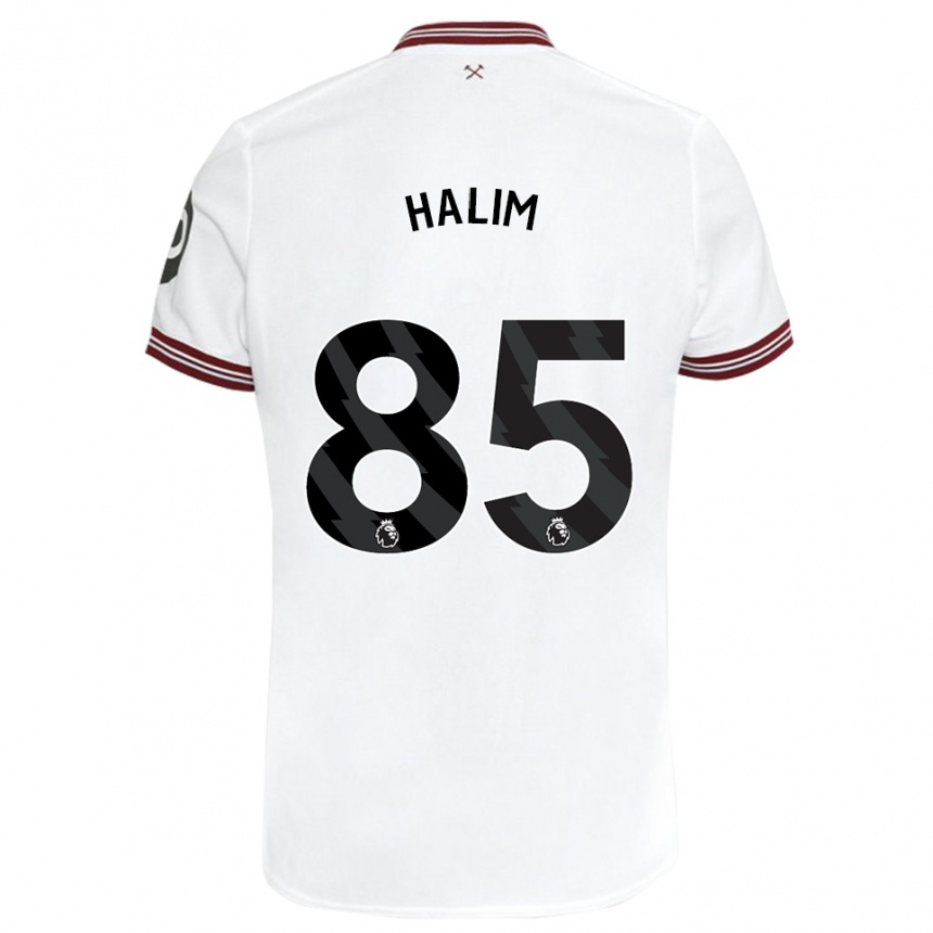 Mujer Fútbol Camiseta Mehmet Halim #85 Blanco 2ª Equipación 2023/24 México