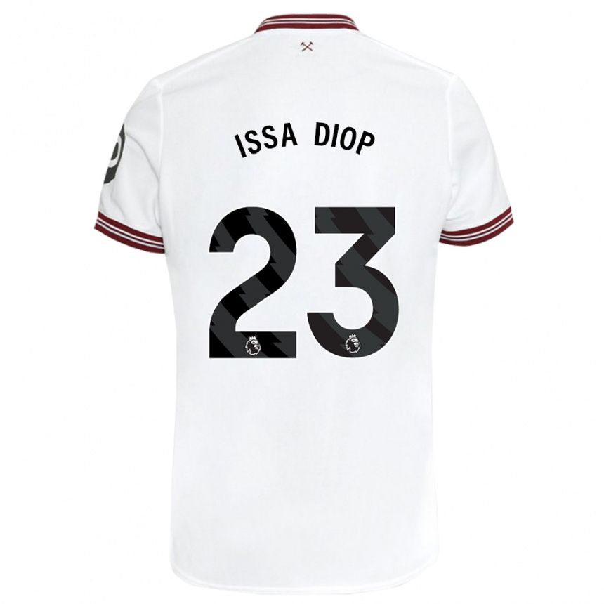 Mujer Fútbol Camiseta Issa Diop #23 Blanco 2ª Equipación 2023/24 México