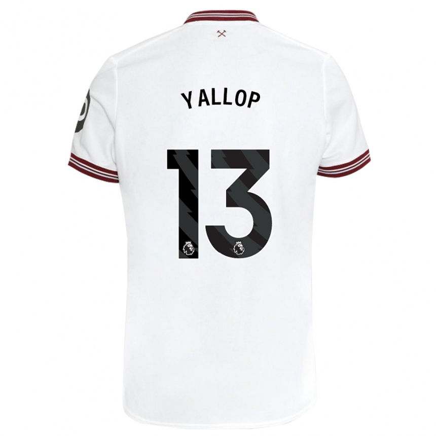 Mujer Fútbol Camiseta Tameka Yallop #13 Blanco 2ª Equipación 2023/24 México