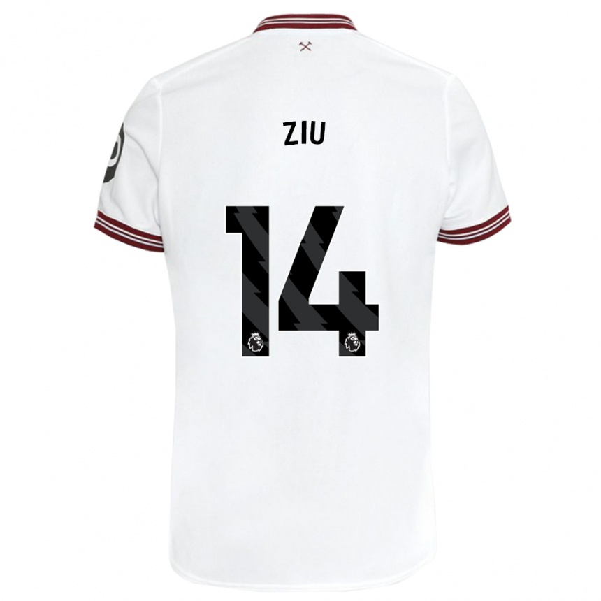 Mujer Fútbol Camiseta Jessica Ziu #14 Blanco 2ª Equipación 2023/24 México