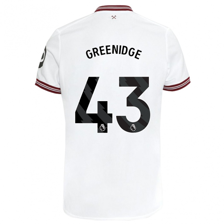 Mujer Fútbol Camiseta Will Greenidge #43 Blanco 2ª Equipación 2023/24 México