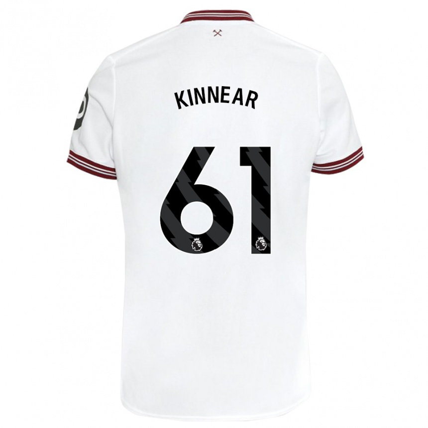 Mujer Fútbol Camiseta Brian Kinnear #61 Blanco 2ª Equipación 2023/24 México