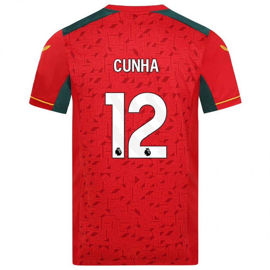 Mujer Fútbol Camiseta Matheus Cunha #12 Rojo 2ª Equipación 2023/24 México