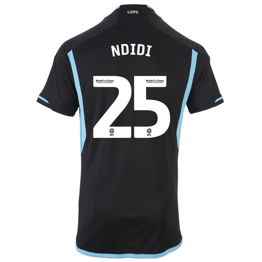 Mujer Fútbol Camiseta Wilfred Ndidi #25 Negro 2ª Equipación 2023/24 México