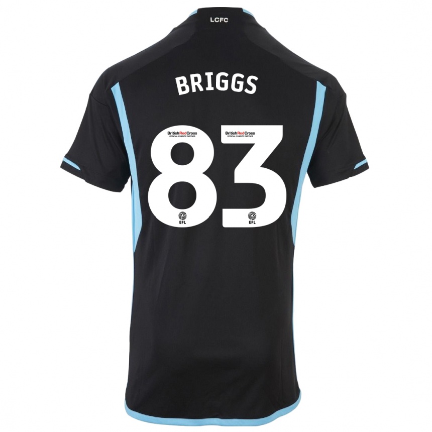 Mujer Fútbol Camiseta Logan Briggs #83 Negro 2ª Equipación 2023/24 México