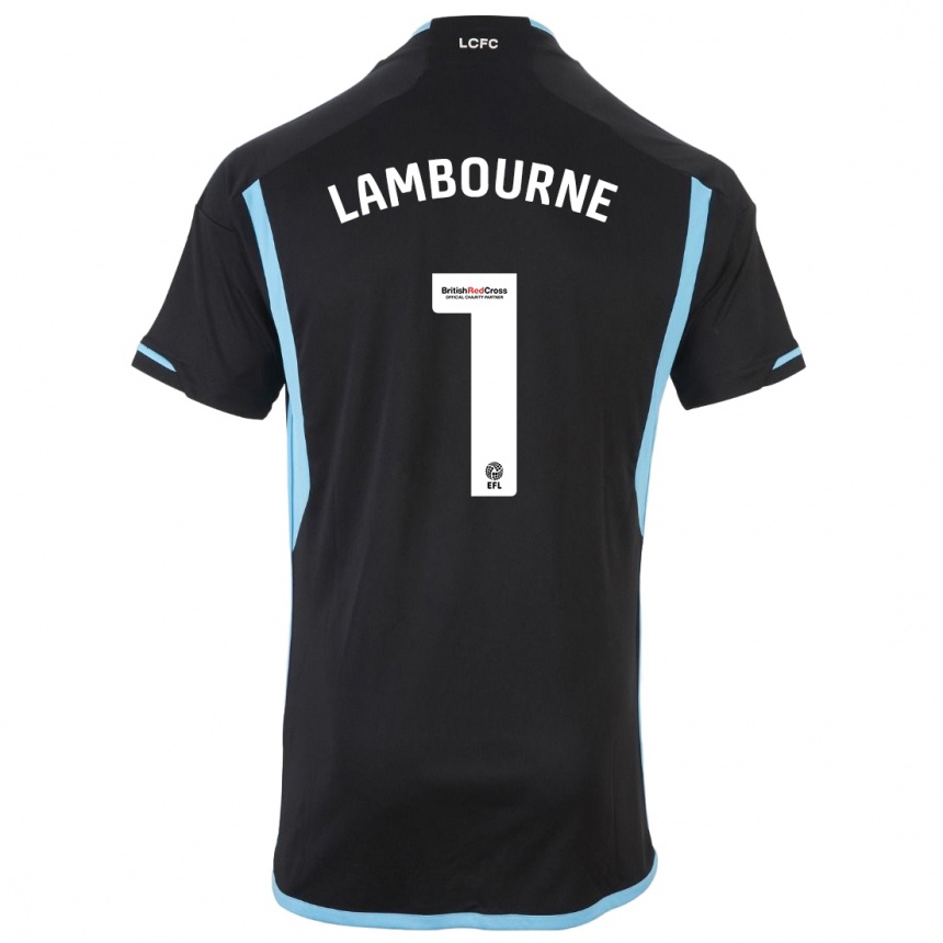 Mujer Fútbol Camiseta Demi Lambourne #1 Negro 2ª Equipación 2023/24 México