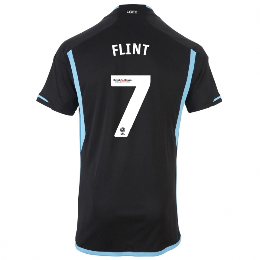 Mujer Fútbol Camiseta Natasha Flint #7 Negro 2ª Equipación 2023/24 México