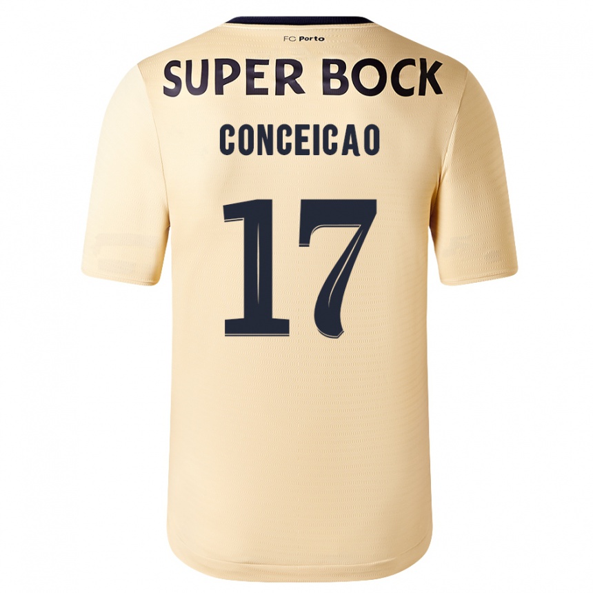 Mujer Fútbol Camiseta Rodrigo Conceicao #17 Beige-Dorado 2ª Equipación 2023/24 México