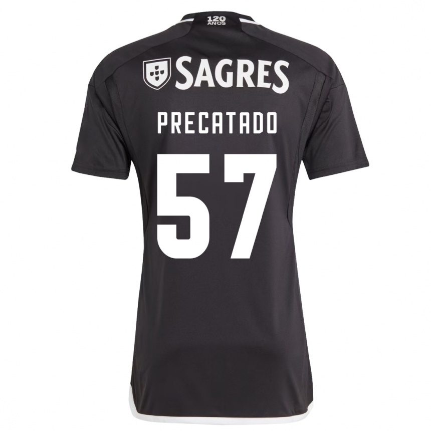 Mujer Fútbol Camiseta Precatado #57 Negro 2ª Equipación 2023/24 México